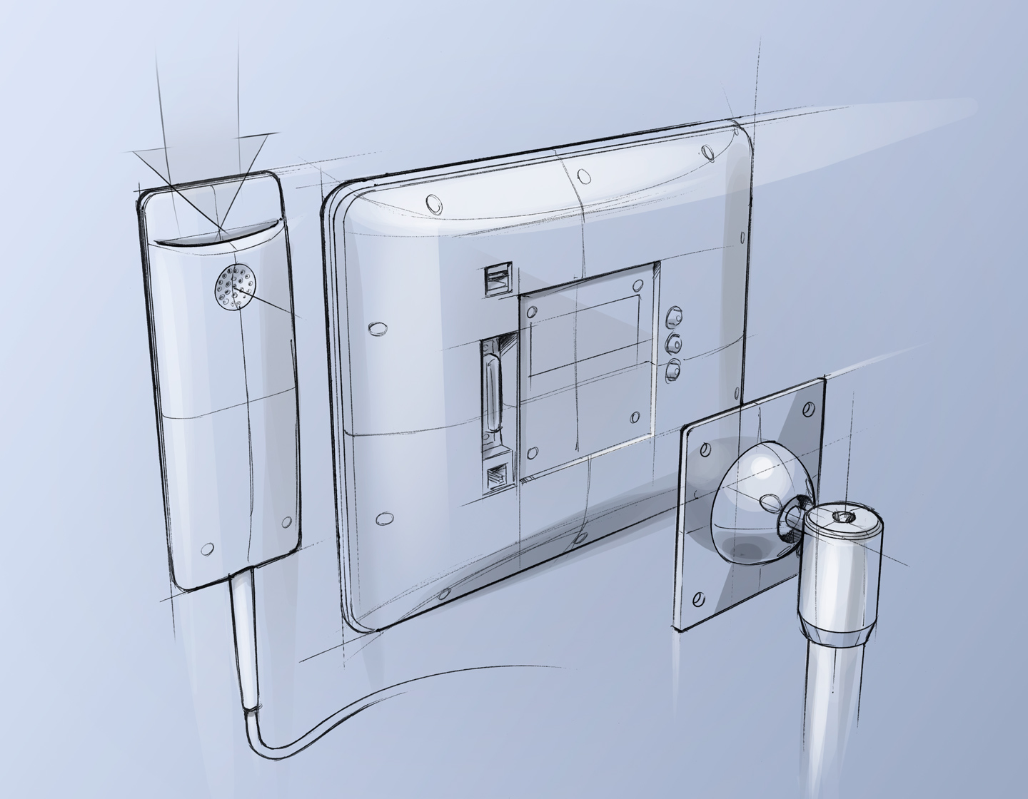 Werksdesign Medical Design Bewatec Design Entwurf Skizze Zeichnung