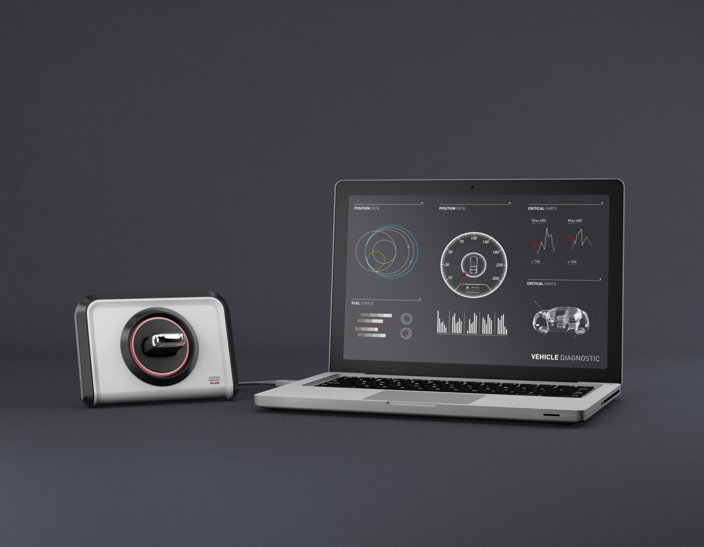 audi keyreader display
