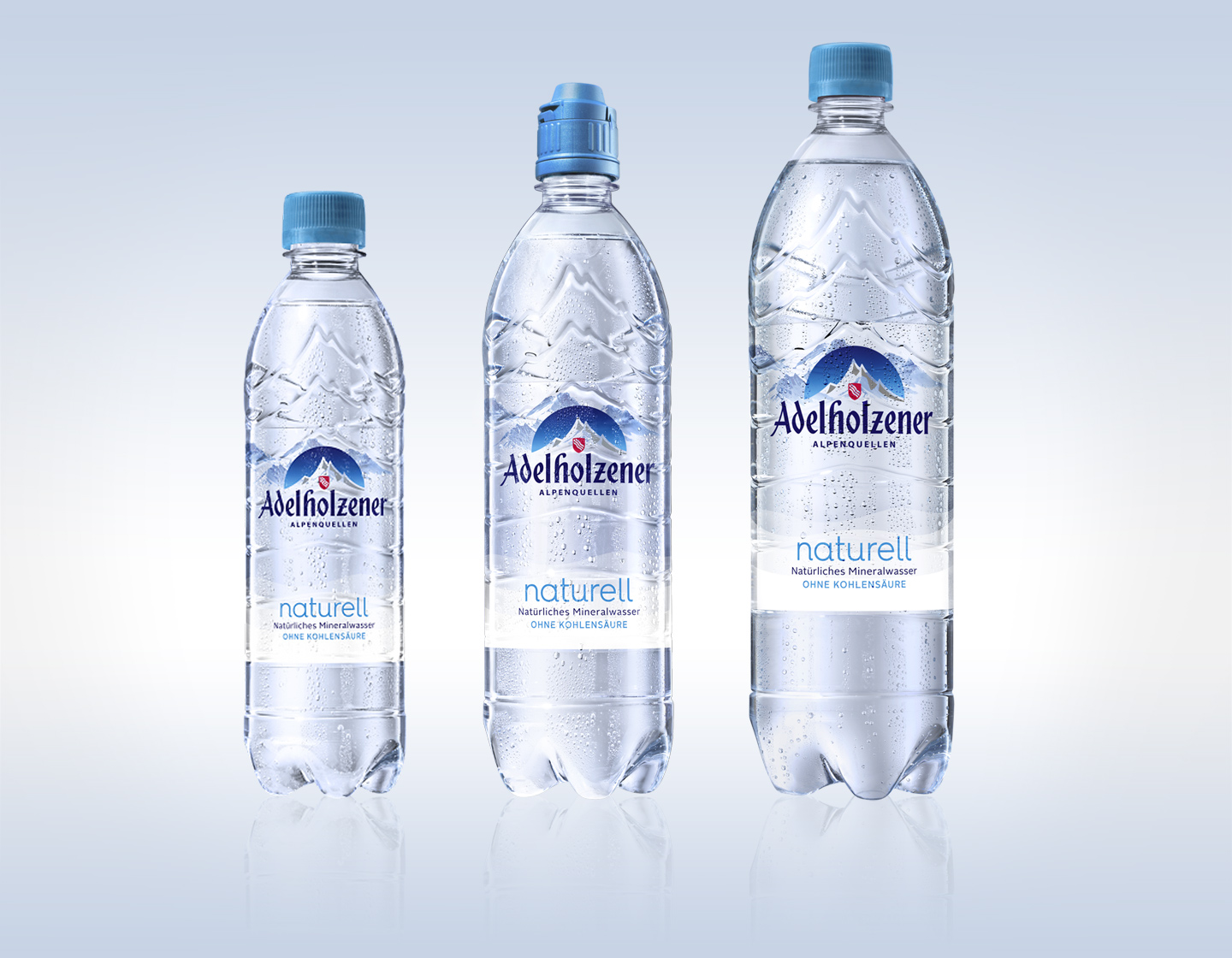 Adelholzener Mineralwasser Einweg PET-Flasche